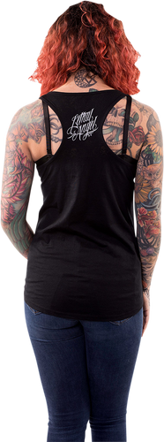 Womens Dark Widow Razor Back Tank Top - Black - 1XL - Lutzka's Garage