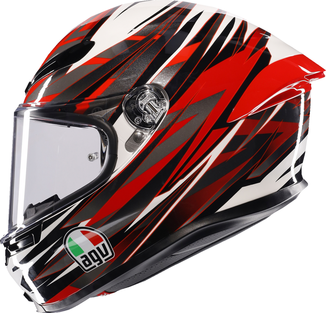 K6 S Helmet - Reeval - White/Red/Gray - Small - Lutzka's Garage