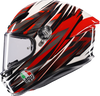 K6 S Helmet - Reeval - White/Red/Gray - Small - Lutzka's Garage