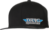 Drag Specialties Flat Bill Hat - Black - Lutzka's Garage