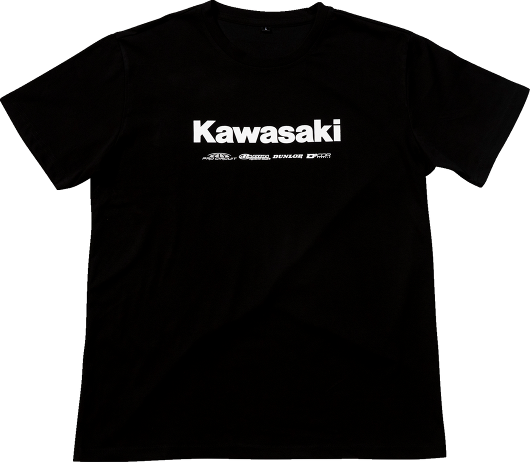 Kawasaki Racing T-Shirt - Black - Large - Lutzka's Garage