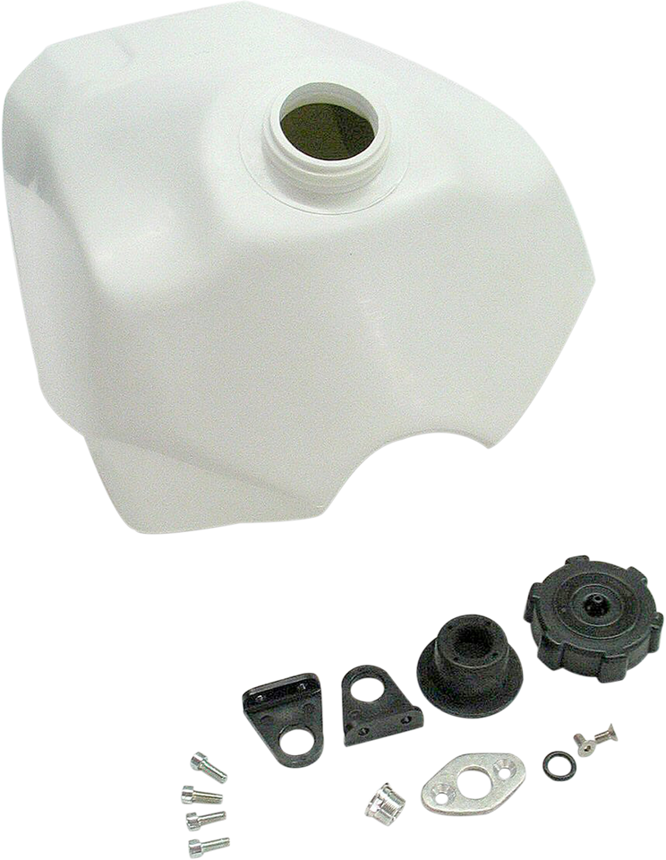 Large-Capacity Gas Tank - White - Honda - 3.0 Gallon - Lutzka's Garage