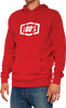 Icon Pullover Hoodie - Red - Small - Lutzka's Garage