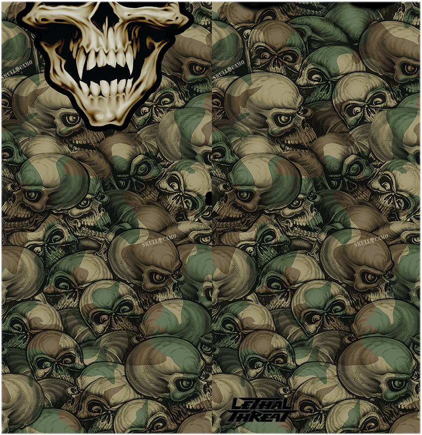 Neck Scarf - Camo Skull