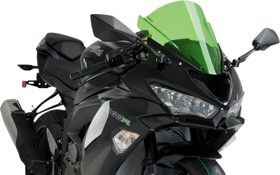 Race Windscreen - 13-3/4" - Green - ZX-6R - Lutzka's Garage