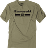 Kawasaki Sixty Two T-Shirt - Heather Olive - Medium - Lutzka's Garage