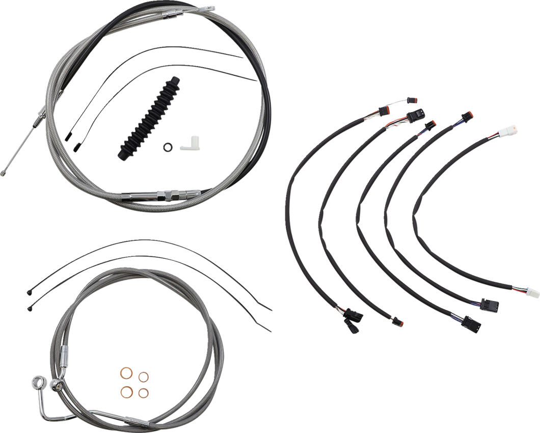 Control Cable Kit - XR - Stainless Steel/Chrome