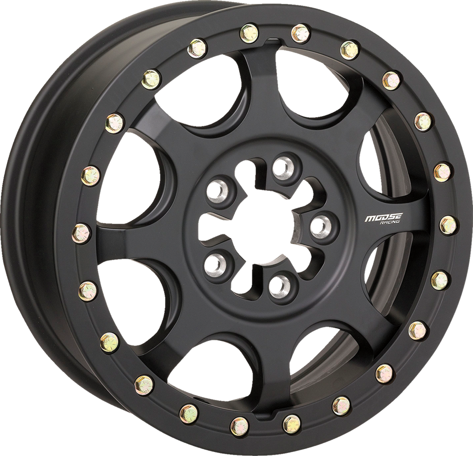 Wheel - 351X 5-Lug Beadlock - Front/Rear - Satin Black - 15x7 - 5/4.5 - 5+2 - Lutzka's Garage