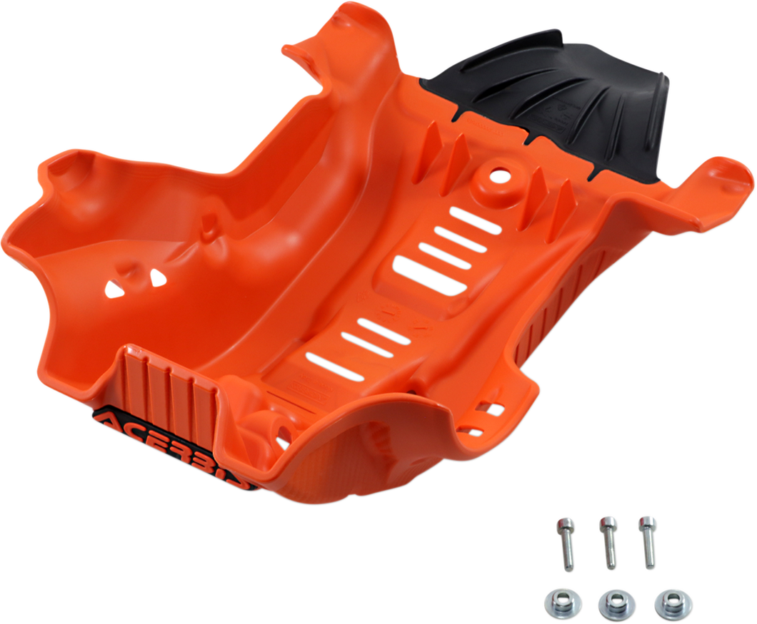 Skid Plate - Orange/Black - Gas Gas | Husqvarna | KTM - Lutzka's Garage