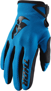 Youth Sector Gloves - Blue/Black - Medium - Lutzka's Garage