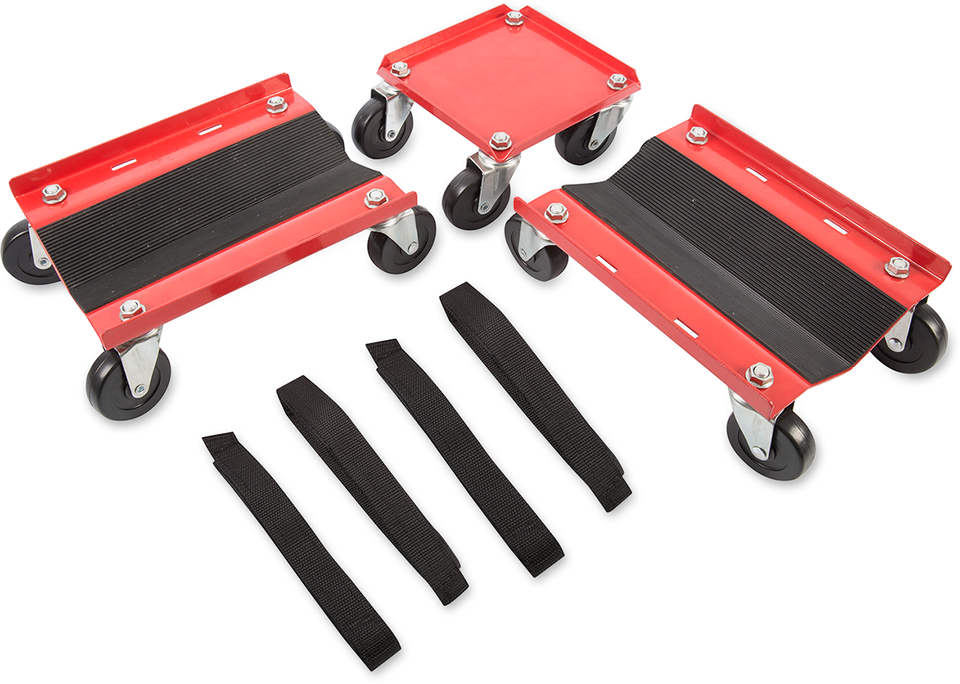 Sled Dolly Kit - Red/Black - Lutzka's Garage