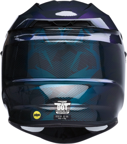 F.I. Helmet - Agroid Camo - MIPS® - Iridescent Blue - XS - Lutzka's Garage