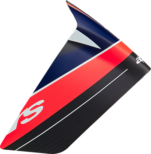 Supertech R10 Spoiler - Race - Team - Matte Black/Carbon Red Fluo/Blue