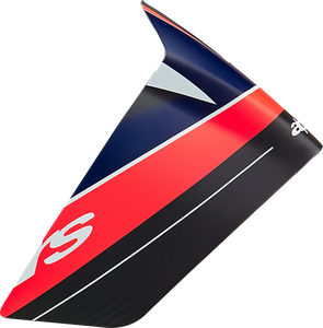 Supertech R10 Spoiler - Race - Team - Matte Black/Carbon Red Fluo/Blue