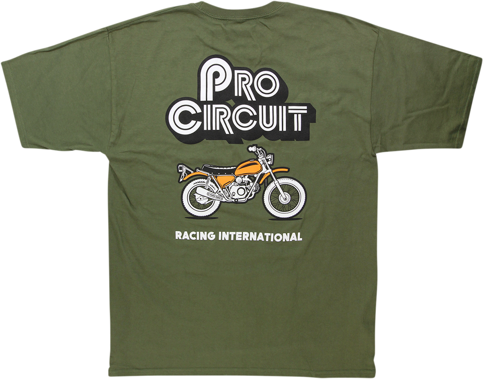 Pit Bike T-Shirt - Green - Medium - Lutzka's Garage