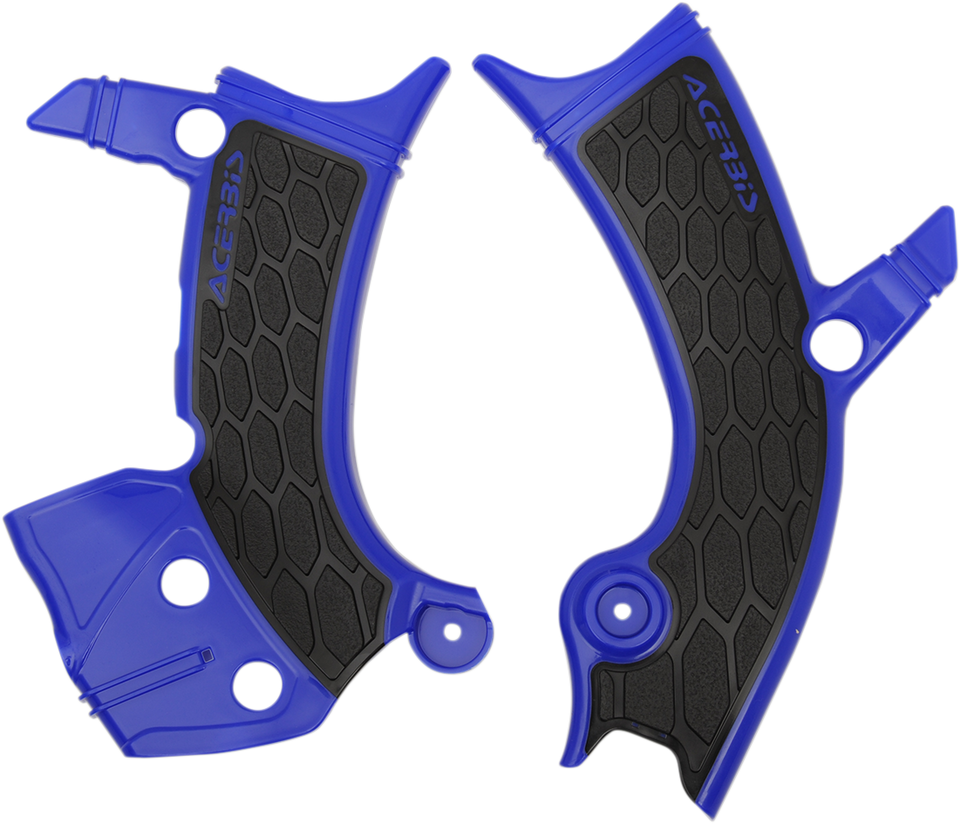 X-Grip Frame Guards - Blue/Black - Yamaha - Lutzka's Garage