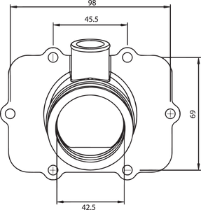 Carburetor Mounting Flange - Ski-Doo