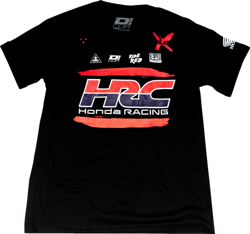 Honda HRC T-Shirt - Black - Medium - Lutzka's Garage