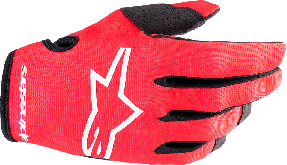 Youth Radar Gloves - Red/White - XS - Lutzka's Garage