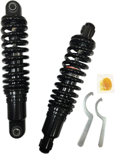 Premium Ride-Height Adjustable Shocks - Black - Heavy Duty - 12" - Lutzka's Garage