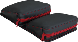 Kaliber Dash Pouch - Black with Red Zipper
