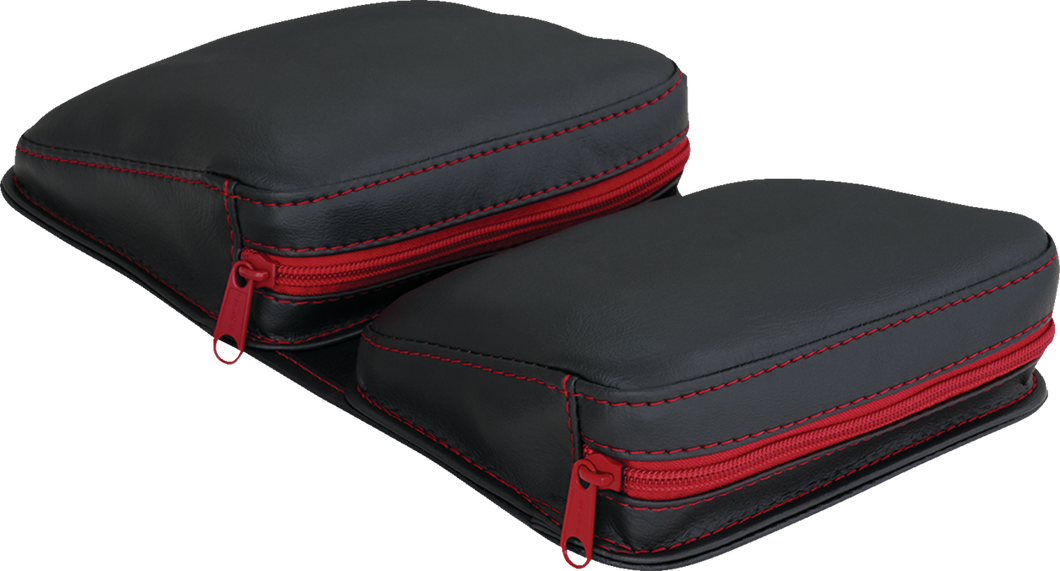 Kaliber Dash Pouch - Black with Red Zipper