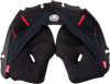 Pista GP RR Cheek Pads - Black/Red - MS - Lutzka's Garage