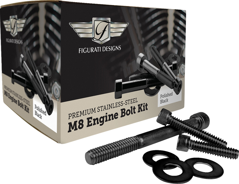 Engine Bolt Kit - Black - M8 - Lutzka's Garage