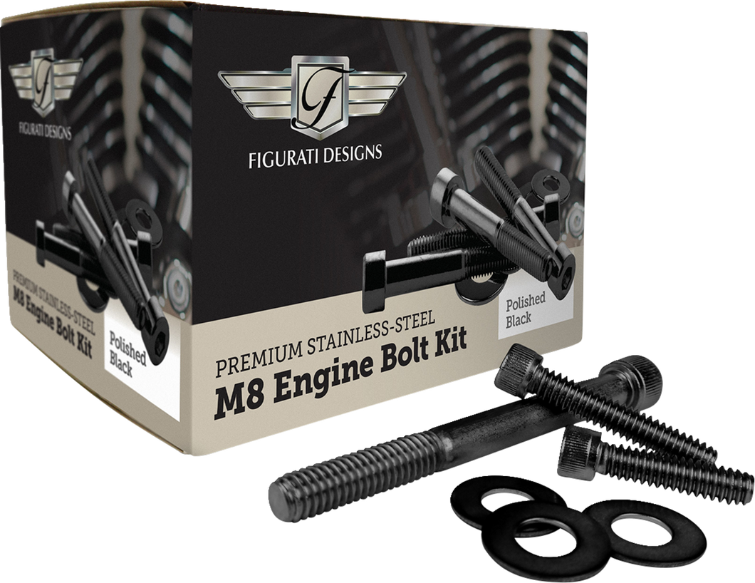 Engine Bolt Kit - Black - M8 - Lutzka's Garage