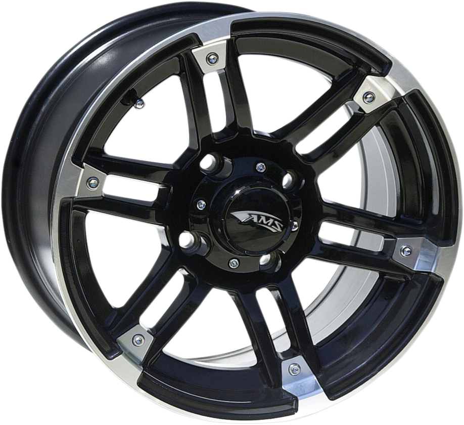 Wheel - Rolln 104 - Front/Rear - Machined Black - 15x7 - 4/156 - 4+3