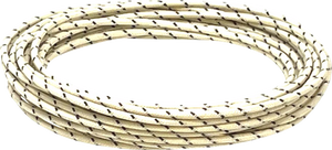 25 Cloth-Braided Wire Spool - 16 Gauge - White/Black - Lutzka's Garage