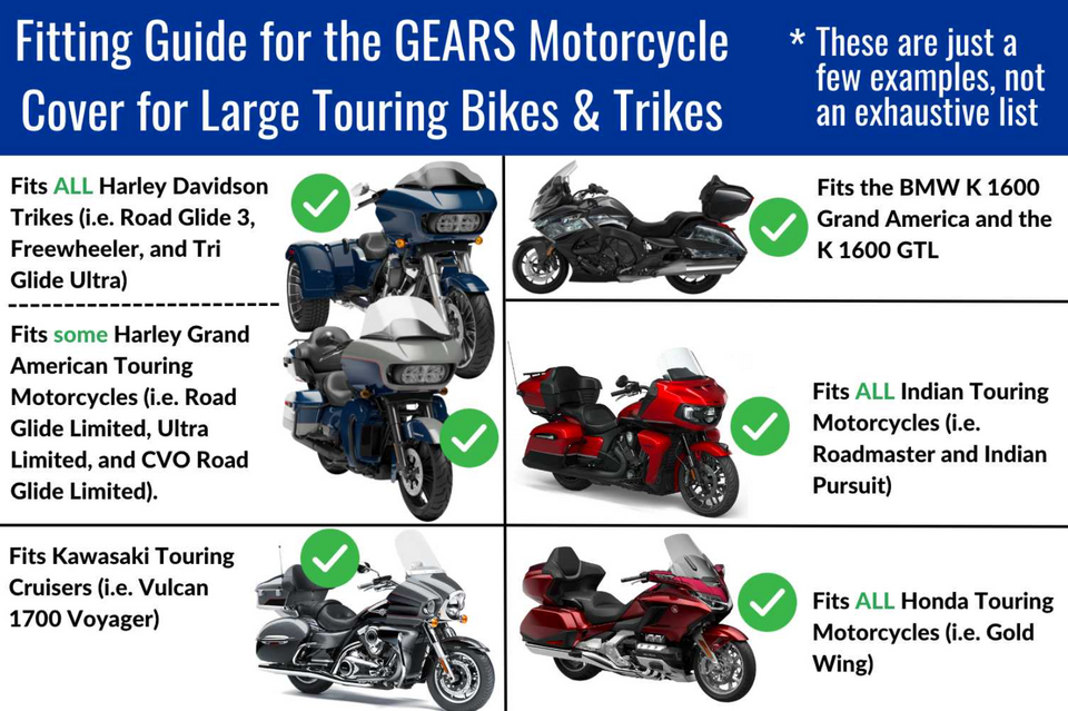 Motorcycle Cover - Touring/Trike with Luggage