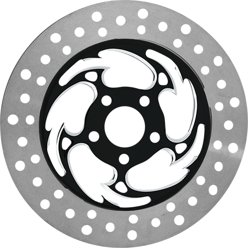 Brake Rotor - Left Front - Savage Eclipse - Chrome and Black