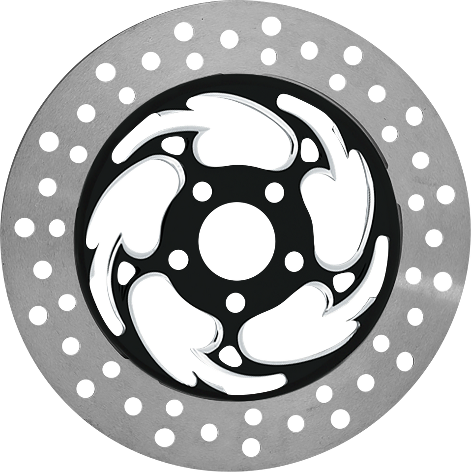 Brake Rotor - Right Front - Savage Eclipse - Chrome and Black