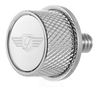 Seat Mounting Knob - Stainless Steel - Logo - Lutzka's Garage