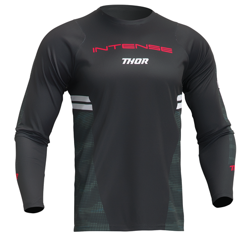 Intense Assist Berm Long-Sleeve Jersey - Black/Camo - Medium - Lutzka's Garage