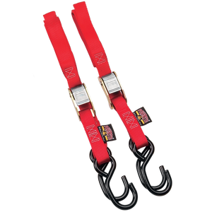 Standard Tie-Downs - 1" x 5-1/2 - Red - Lutzka's Garage