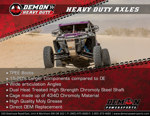 Axle - Complete - Heavy-Duty - Front Left/Right - Polaris