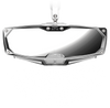 Mirror - Halo R - Rear View w/LED Cabin Light - Rectangle - Silver w/Silver Bezel - Defender