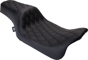 Predator 1Up Seat - Vinyl - Double Diamond Black Stitch - FLH 08-23