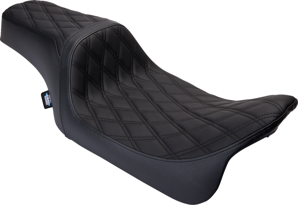 Predator 1Up Seat - Vinyl - Double Diamond Black Stitch - FLH 08-23