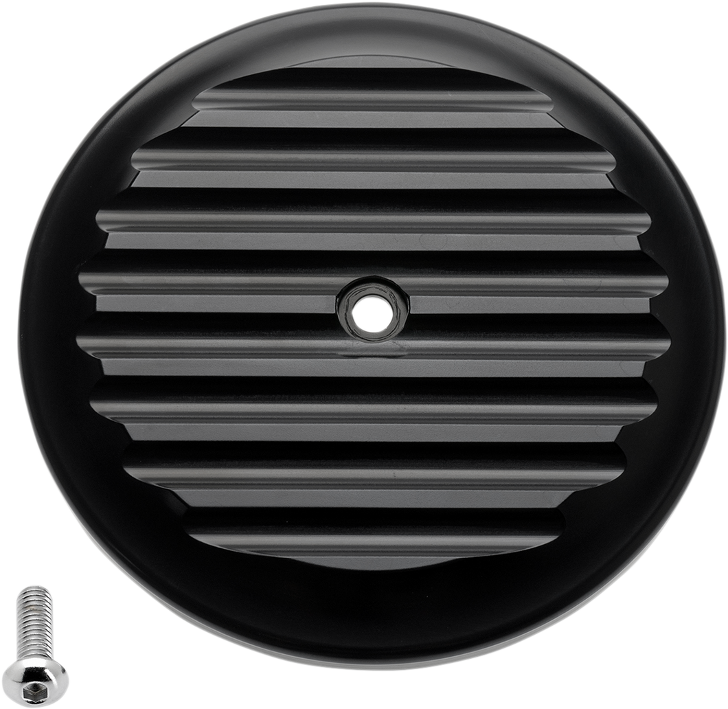 Finned Air Cleaner Cover - Black - Lutzka's Garage