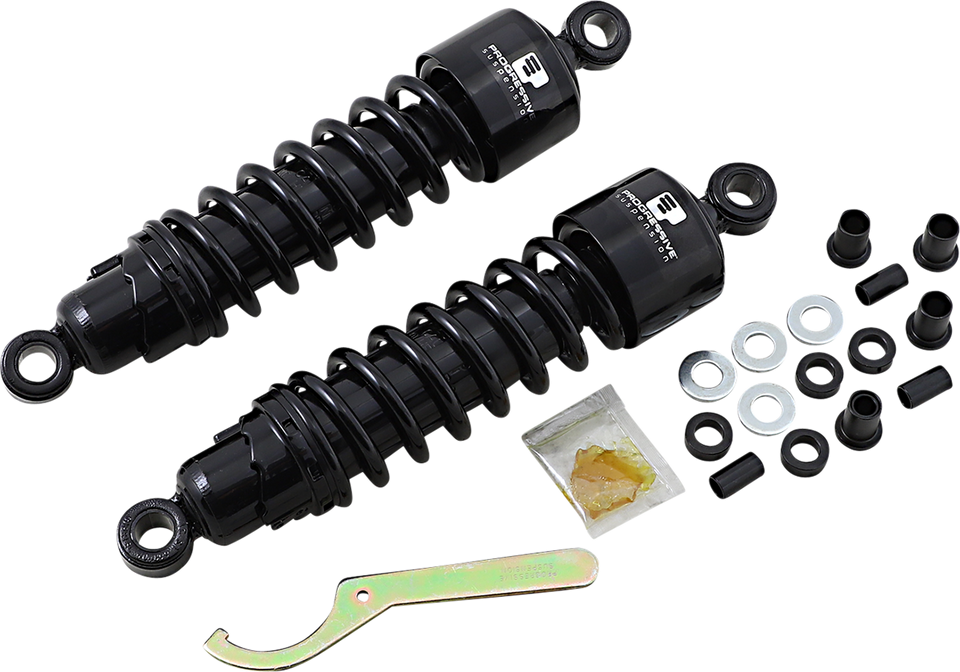 412 Series Shock - 12" - Standard - Black - FLH/T - Lutzka's Garage