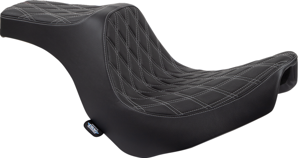 Predator III Seat - Double Diamond - Black w/ Silver Stitching - FL/FX 18-22