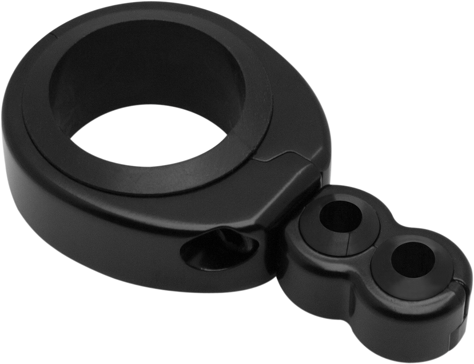 Cable Clamp - Dual - 1-1/4" - 1-1/2" Mounting Diameter - Black - Lutzka's Garage