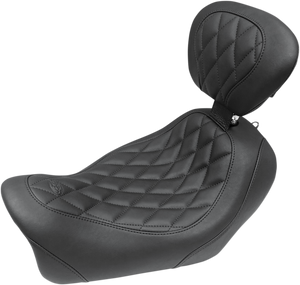 Tripper Solo Seat - Diamond - Black - Driver Backrest - Lutzka's Garage