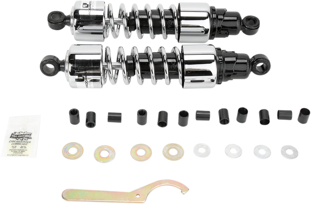 Shocks - 412 Cruiser Series - Chrome - 13