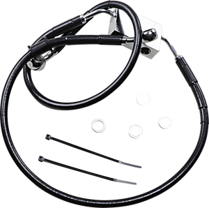 Brake Line - Front - +4" - Black - XL - Lutzka's Garage