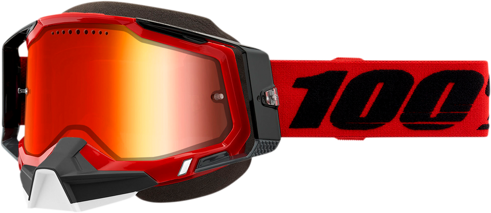 Racecraft 2 Snow Goggles - Red - Red Mirror - Lutzka's Garage