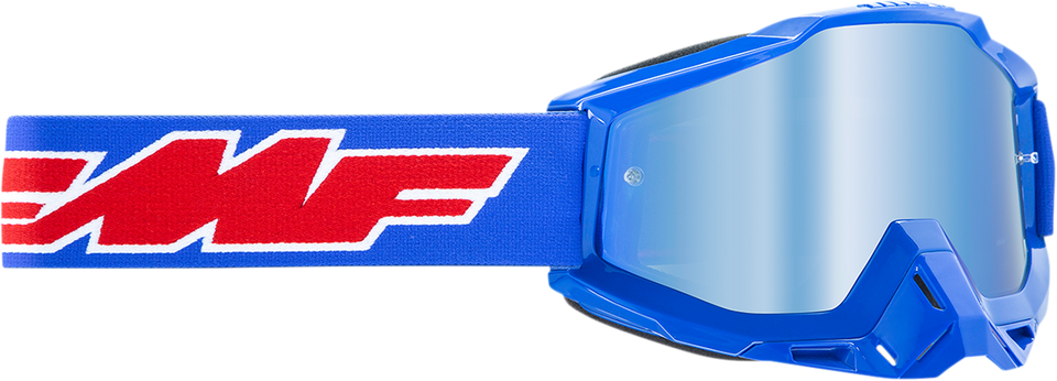 Youth PowerBomb Goggles - Rocket - Blue - Blue Mirror - Lutzka's Garage